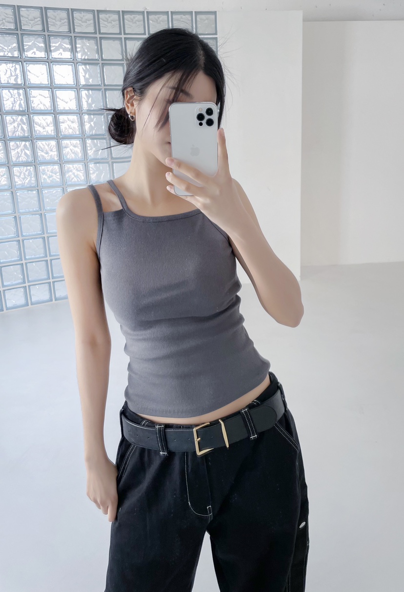 DOUBLE.S韓國直郵㊣女裝新品休閑人氣熱賣推薦25春夏吊帶背心DOUBLE.S吊帶/背心