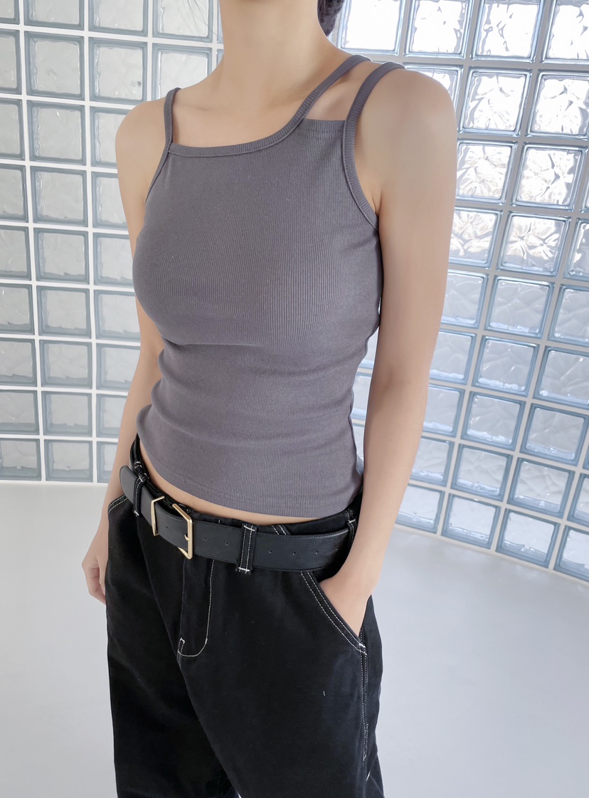 DOUBLE.S韓國直郵㊣女裝新品休閑人氣熱賣推薦25春夏吊帶背心DOUBLE.S吊帶/背心