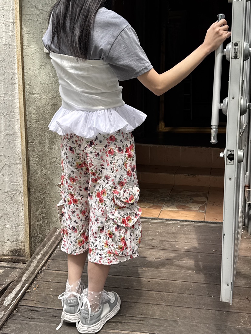 FRANC—L韓國直郵㊣東大門實拍女裝新款推薦休閑25春夏短褲FRANC短褲