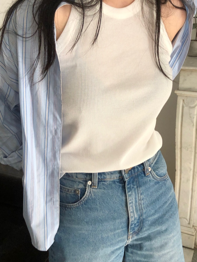 NOPROBLEM韓國直郵㊣女裝新款熱賣休閑時尚25春夏人氣吊帶背心NOPROBLEM吊帶/背心