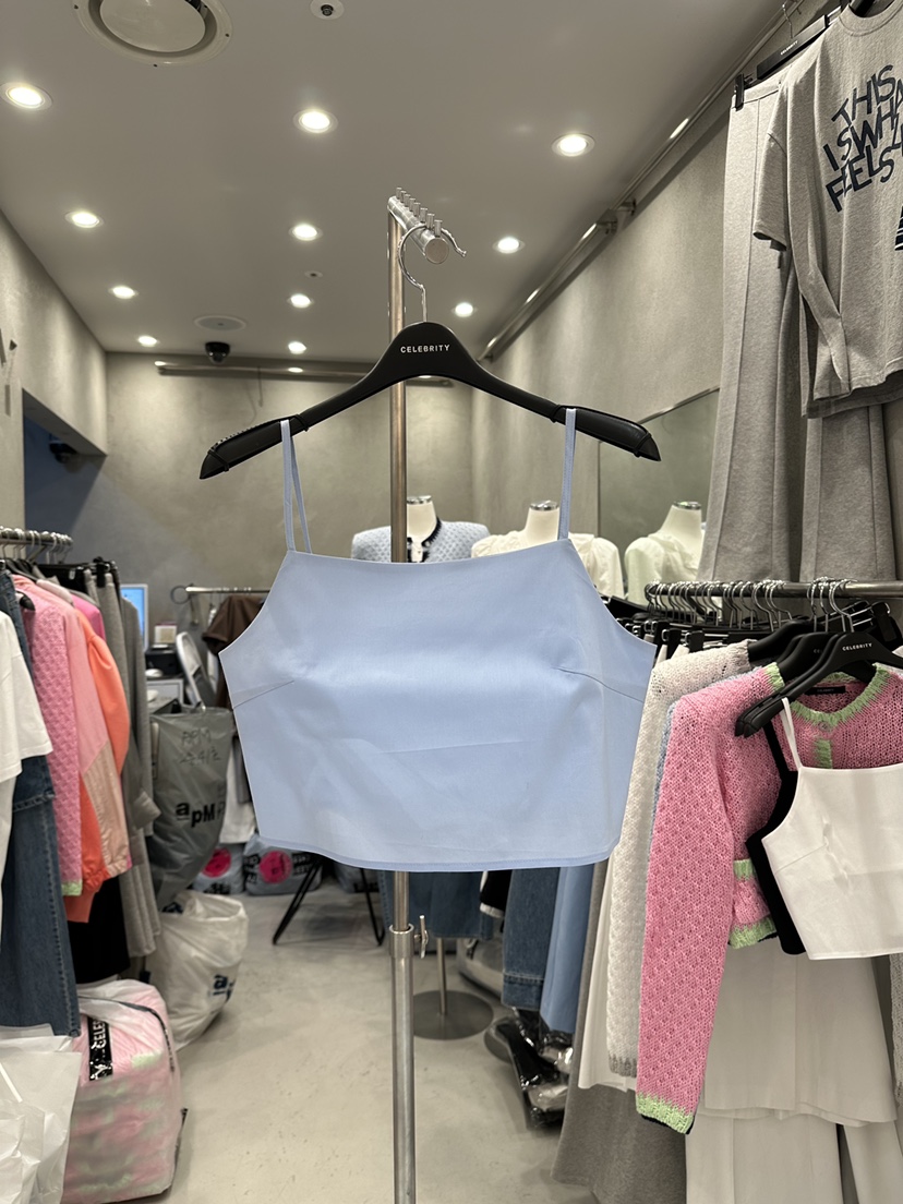 CELEBRITY-A韓國㊣直郵東大門代購女裝新品25春夏吊帶背心CELEBRITY-A吊帶/背心圖色2