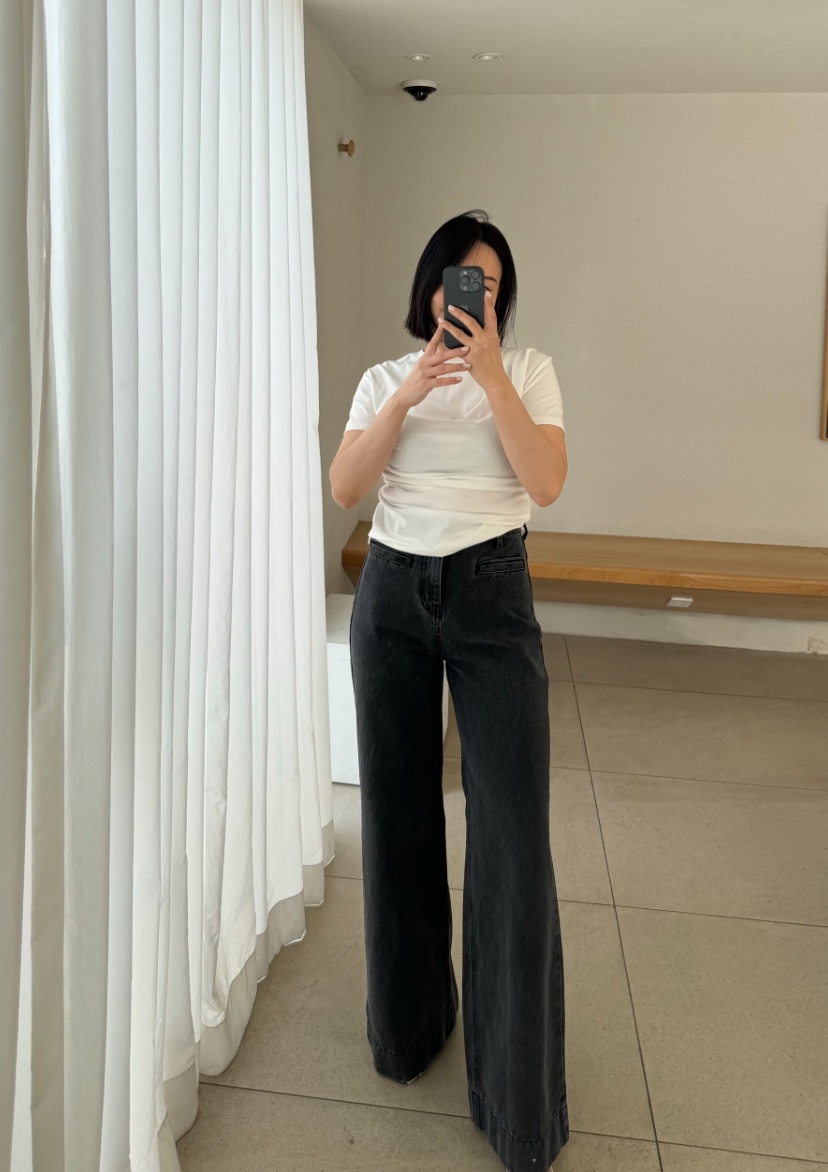 RIAH直郵韓國代購㊣女裝新款熱賣休閑25春夏人氣推薦牛仔褲RIAH牛仔褲
