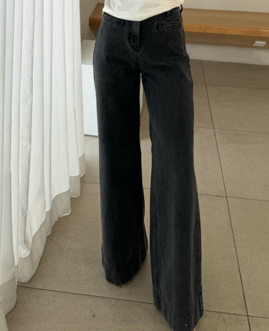 RIAH直郵韓國代購㊣女裝新款熱賣休閑25春夏人氣推薦牛仔褲RIAH牛仔褲