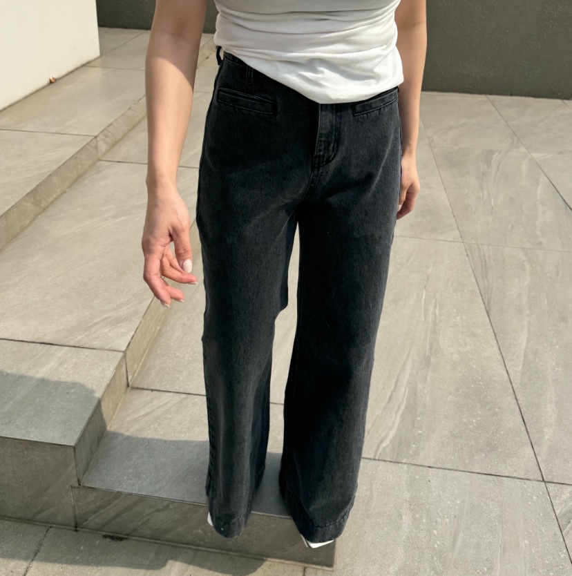 RIAH直郵韓國代購㊣女裝新款熱賣休閑25春夏人氣推薦牛仔褲RIAH牛仔褲