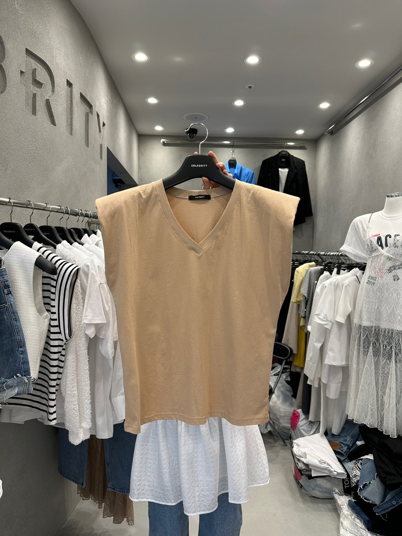 CELEBRITY-A韓國直郵㊣女裝新品休閑25春夏熱賣推薦吊帶背心CELEBRITY-A吊帶/背心圖色3