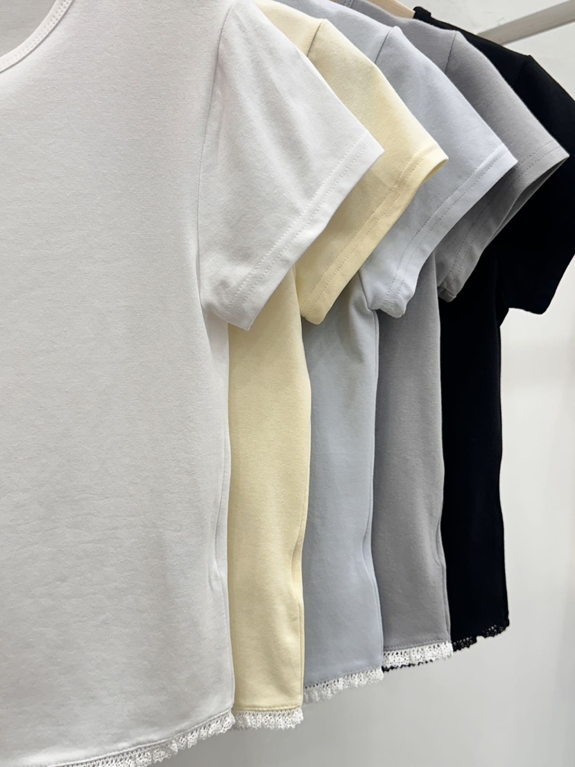 BLANC-A韓國㊣直郵東大門代購女裝新品25春夏熱賣休閑人氣T恤BLANC-AT恤