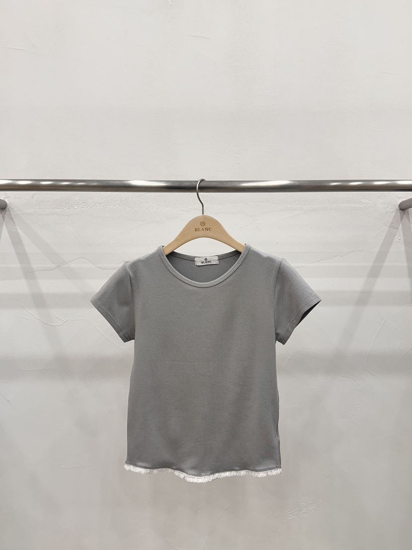BLANC-A韓國㊣直郵東大門代購女裝新品25春夏熱賣休閑人氣T恤BLANC-AT恤圖色2