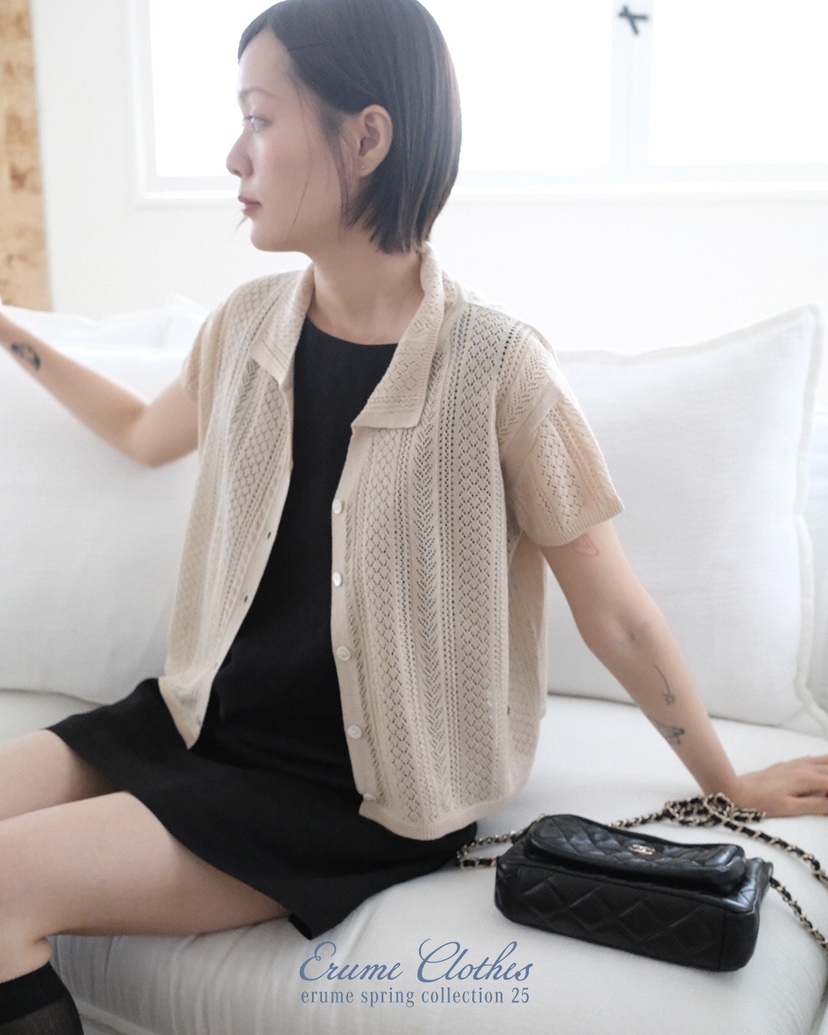 ERUME韓國直郵㊣東大門實拍女裝新品25春夏時尚人氣熱賣針織衫ERUME針織衫