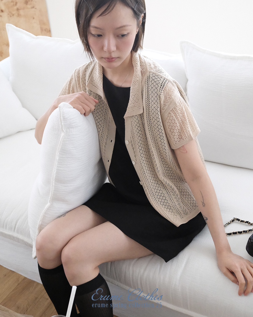 ERUME韓國直郵㊣東大門實拍女裝新品25春夏時尚人氣熱賣針織衫ERUME針織衫