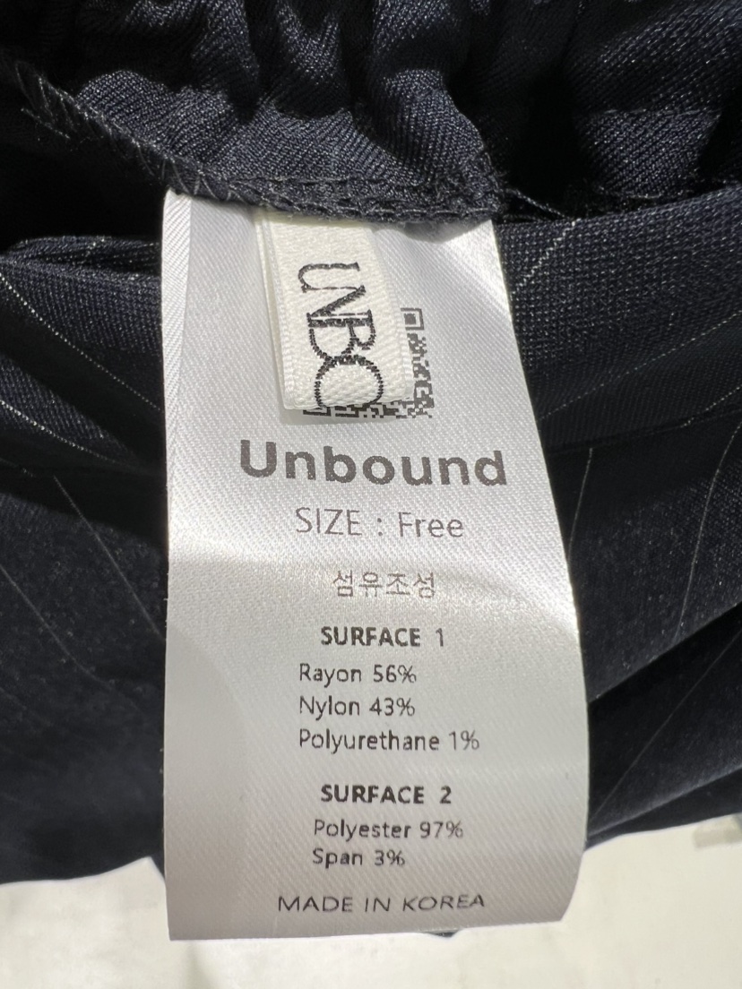 UNBOUND直郵韓國代購㊣女裝新品25春夏人氣時尚推薦休閑休閑褲UNBOUND休閑褲