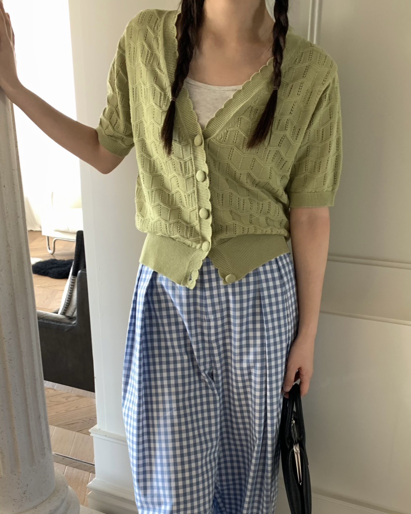 PEBBLE韓國直郵㊣女裝新款休閑推薦時尚熱賣25春夏人氣針織衫PEBBLE/LAYER針織衫