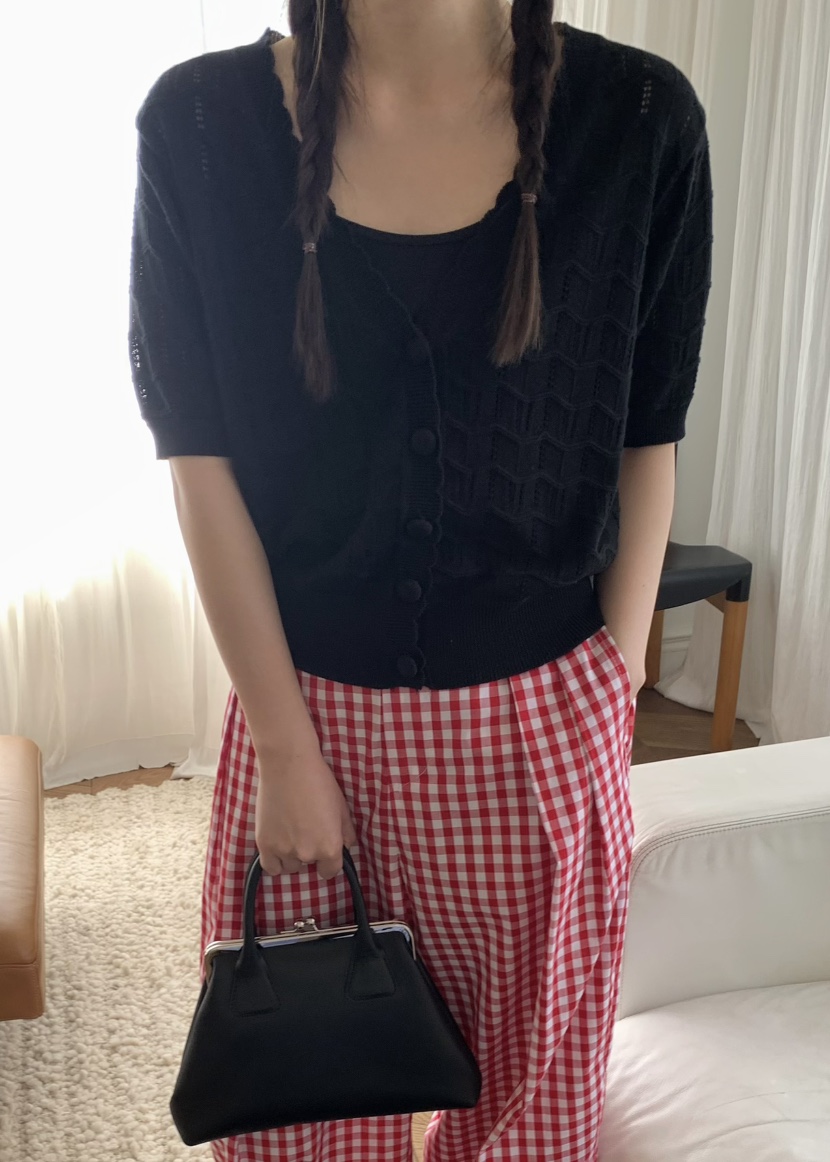 PEBBLE韓國直郵㊣女裝新款休閑推薦時尚熱賣25春夏人氣針織衫PEBBLE/LAYER針織衫