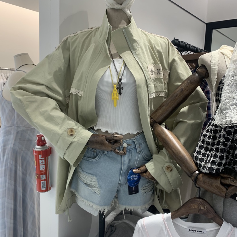 LOVE PULL韓國直郵㊣東大門實拍女裝新品25春夏熱賣人氣夾克LOVE PULL夾克圖色2