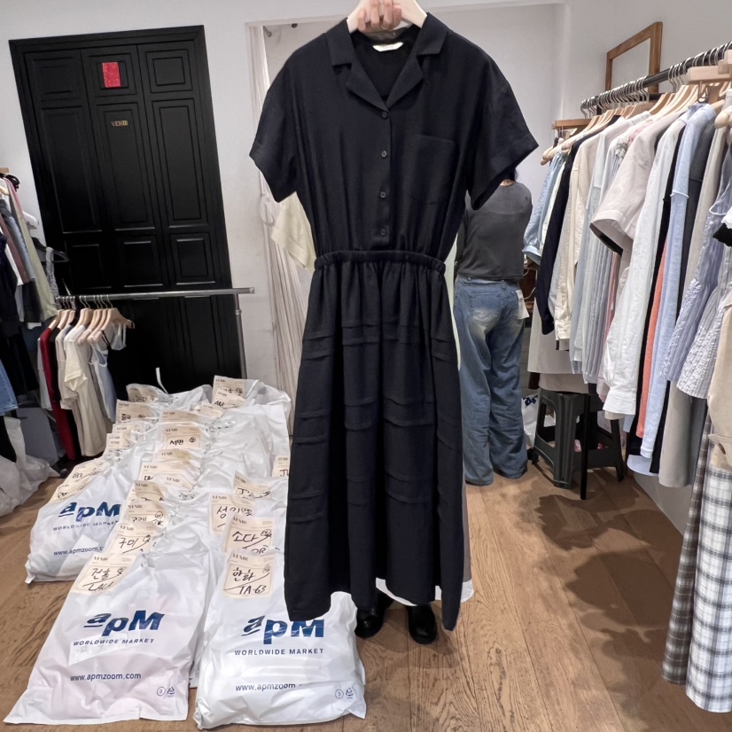 VENIR-a韓國直郵㊣女裝新品人氣25春夏推薦熱賣休閑連衣裙VENIR-a連衣裙圖色2