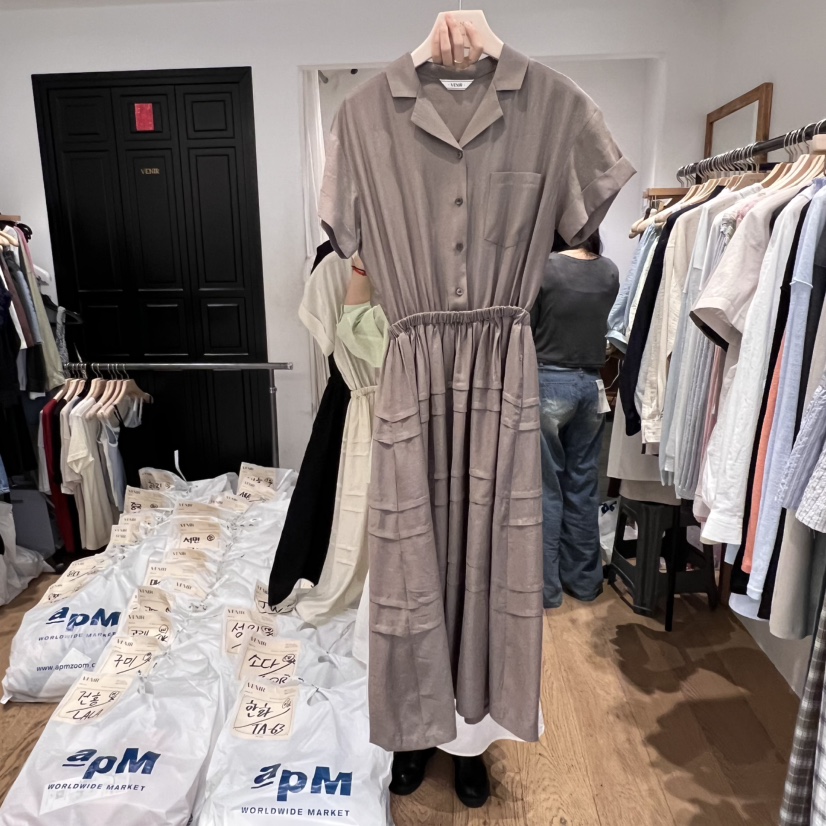 VENIR-a韓國直郵㊣女裝新品人氣25春夏推薦熱賣休閑連衣裙VENIR-a連衣裙圖色3