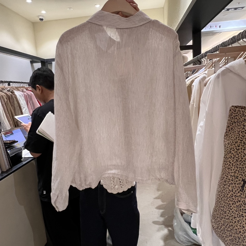 SELF SERVICE韓國直郵㊣女裝新品熱賣人氣推薦襯衫蕾絲衫亞麻SELF SERVICE襯衫/蕾絲衫