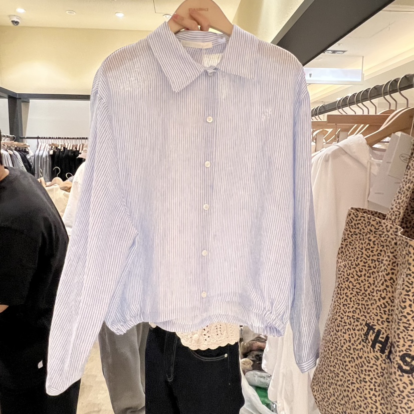 SELF SERVICE韓國直郵㊣女裝新品熱賣人氣推薦襯衫蕾絲衫亞麻SELF SERVICE襯衫/蕾絲衫圖色2