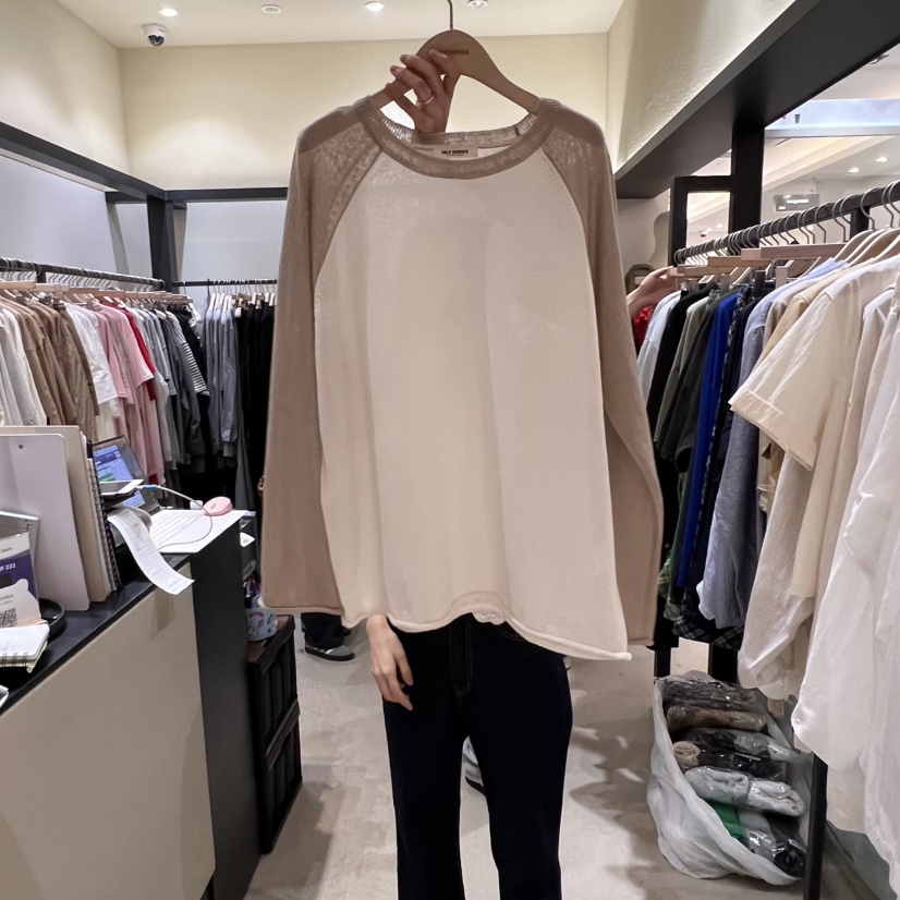 SELF SERVICE韓國㊣直郵東大門代購女裝新品時尚25春夏針織衫SELF SERVICE針織衫