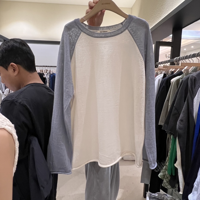 SELF SERVICE韓國㊣直郵東大門代購女裝新品時尚25春夏針織衫SELF SERVICE針織衫圖色3
