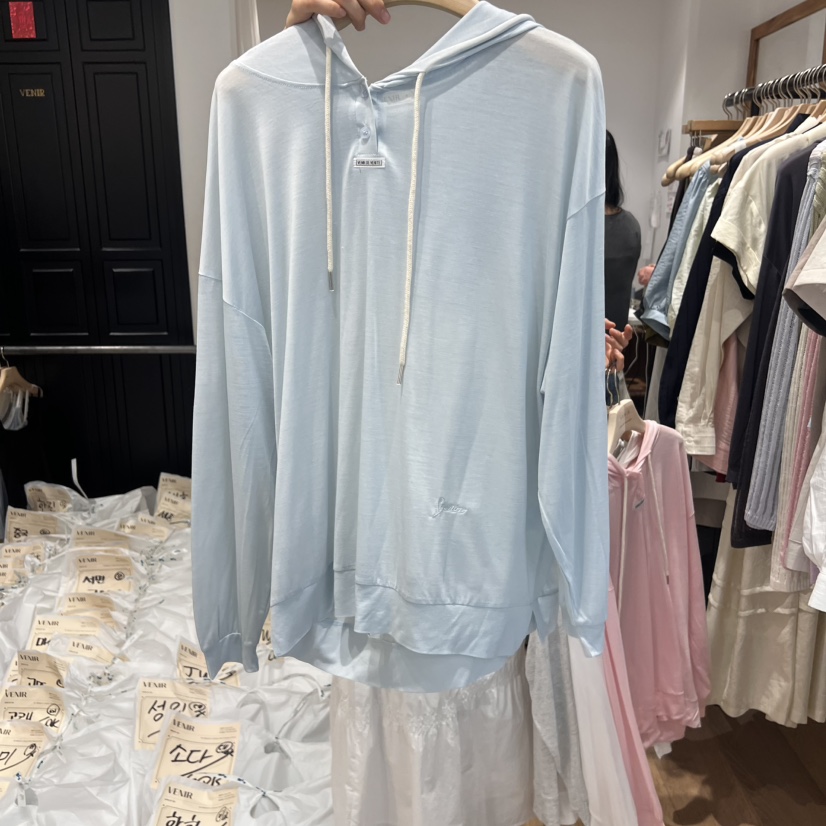 VENIR-a韓國直郵㊣女裝新品休閑人氣推薦熱賣時尚25春夏長袖T恤VENIR-a長袖T恤圖色4