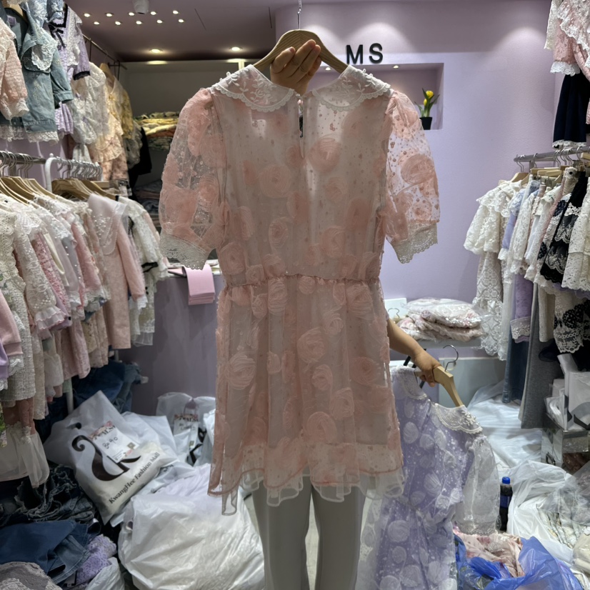MS直郵韓國代購㊣女裝新品熱賣人氣25春夏推薦時尚休閑連衣裙MS連衣裙