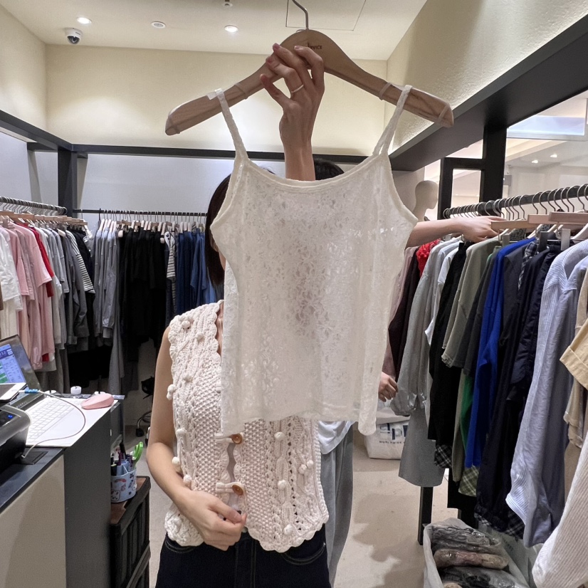 SELF SERVICE韓國直郵㊣東大門實拍女裝新品休閑熱賣吊帶背心SELF SERVICE吊帶/背心