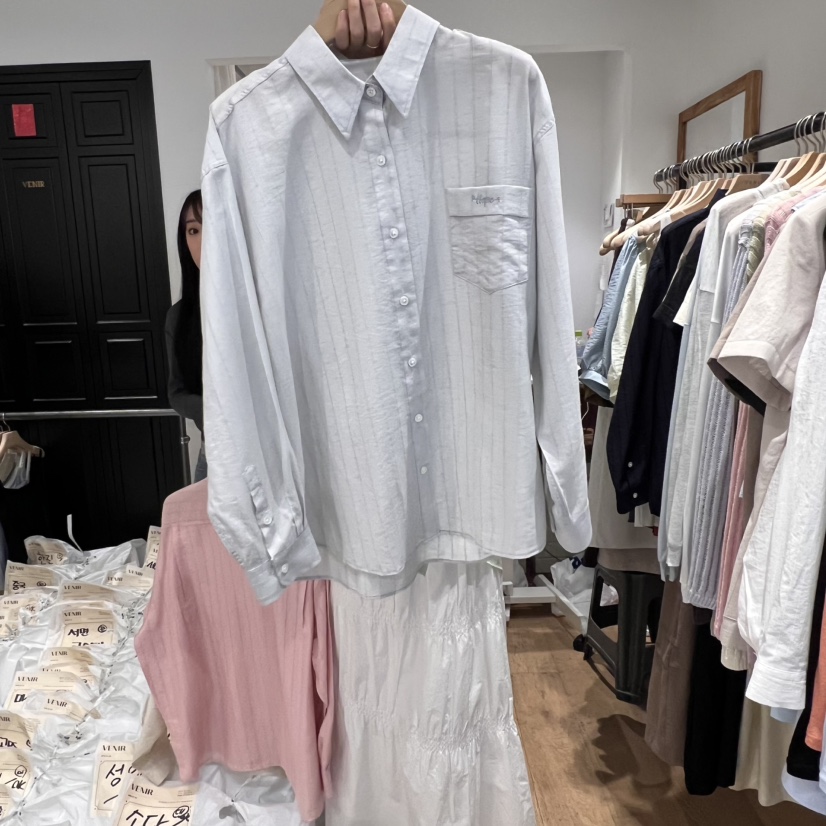 VENIR-a韓國㊣直郵東大門代購女裝新品休閑時尚襯衫蕾絲衫VENIR-a襯衫/蕾絲衫圖色3