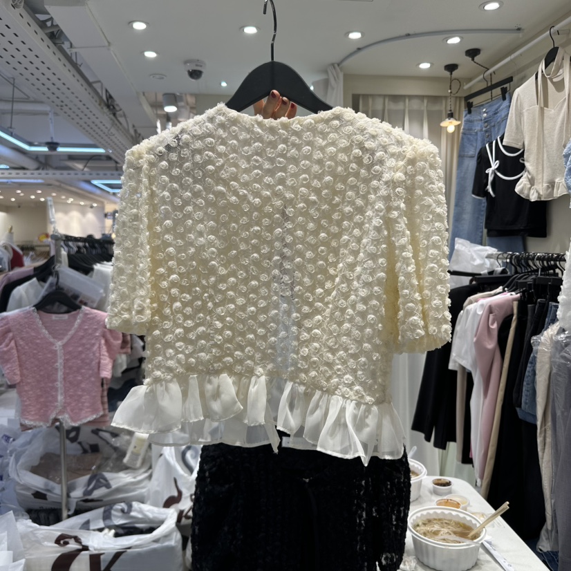 MONOPOLY韓國㊣直郵東大門代購女裝新品熱賣時尚襯衫蕾絲衫MONO_POLY襯衫/蕾絲衫
