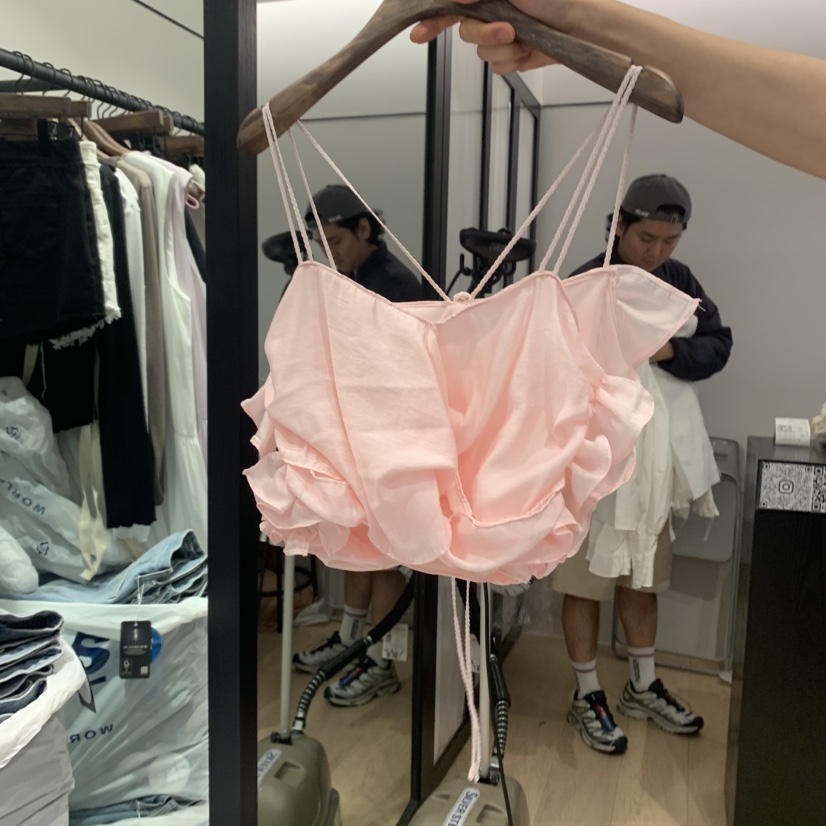 LOVE PULL韓國直郵㊣女裝新品推薦休閑時尚吊帶背心荷葉邊LOVE PULL吊帶/背心