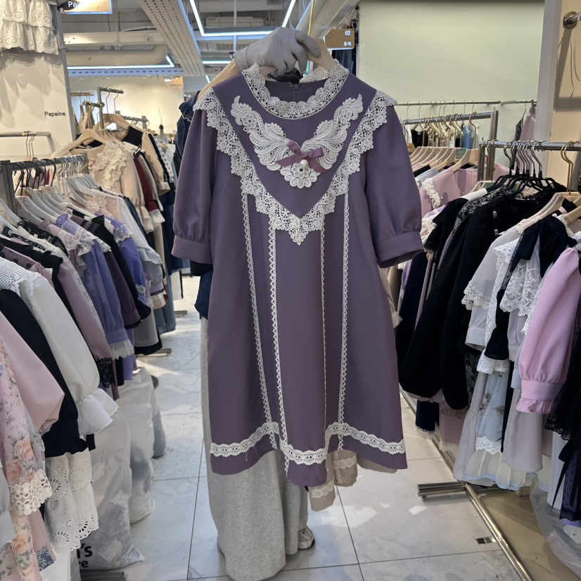 PAPA韓國㊣直郵東大門代購女裝新品人氣25春夏熱賣時尚連衣裙PAPA連衣裙圖色3