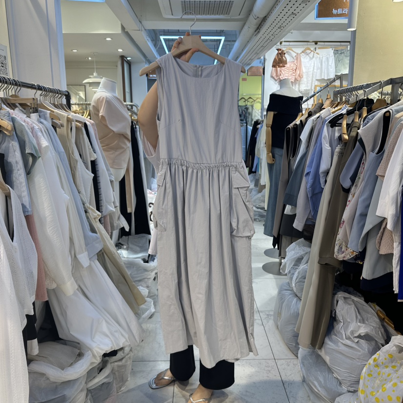 HARU韓國㊣直郵東大門代購女裝新品25春夏休閑時尚連衣裙口袋HARU連衣裙圖色2