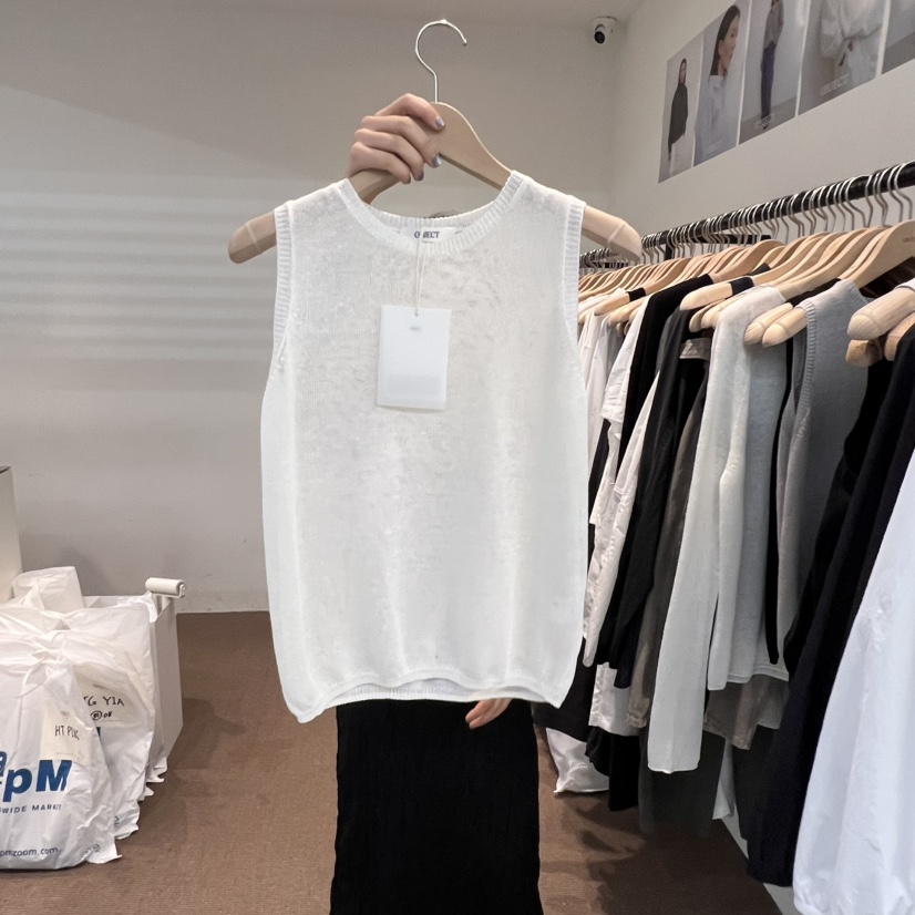 OBJECT韓國直郵㊣女裝新款熱賣時尚人氣25春夏休閑吊帶背心OBJECT吊帶/背心