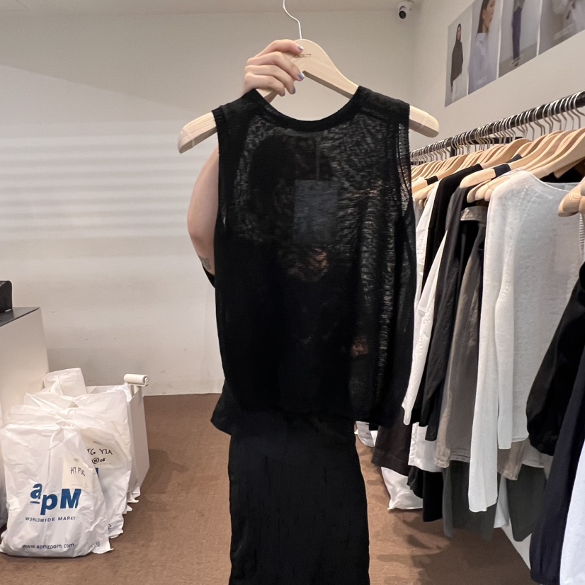 OBJECT韓國直郵㊣女裝新款熱賣時尚人氣25春夏休閑吊帶背心OBJECT吊帶/背心圖色2
