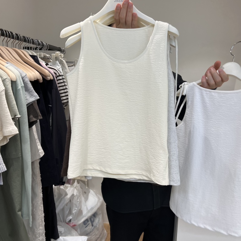JINSIM韓國㊣直郵東大門代購女裝新款熱賣人氣時尚吊帶背心JINSIM吊帶/背心圖色2