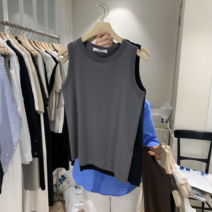 MONIQUE韓國直郵㊣女裝新品時尚人氣休閑推薦熱賣25春夏吊帶背心MONIQUE吊帶/背心圖色4