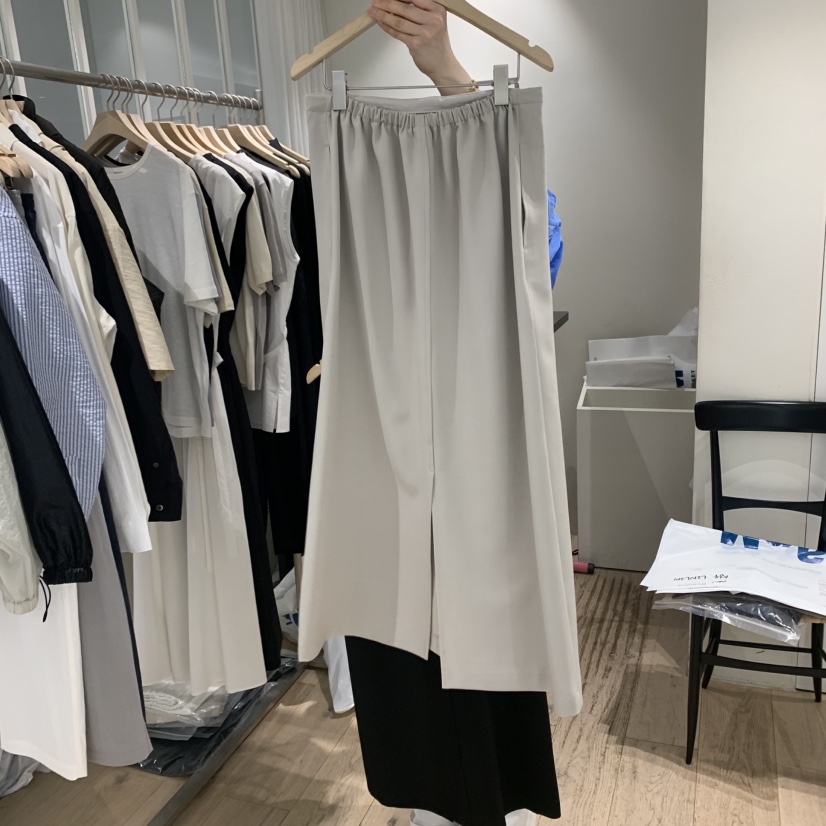 MONIQUE韓國㊣直郵東大門代購女裝新品25春夏休閑半身裙中短裙MONIQUE半身裙/中短裙