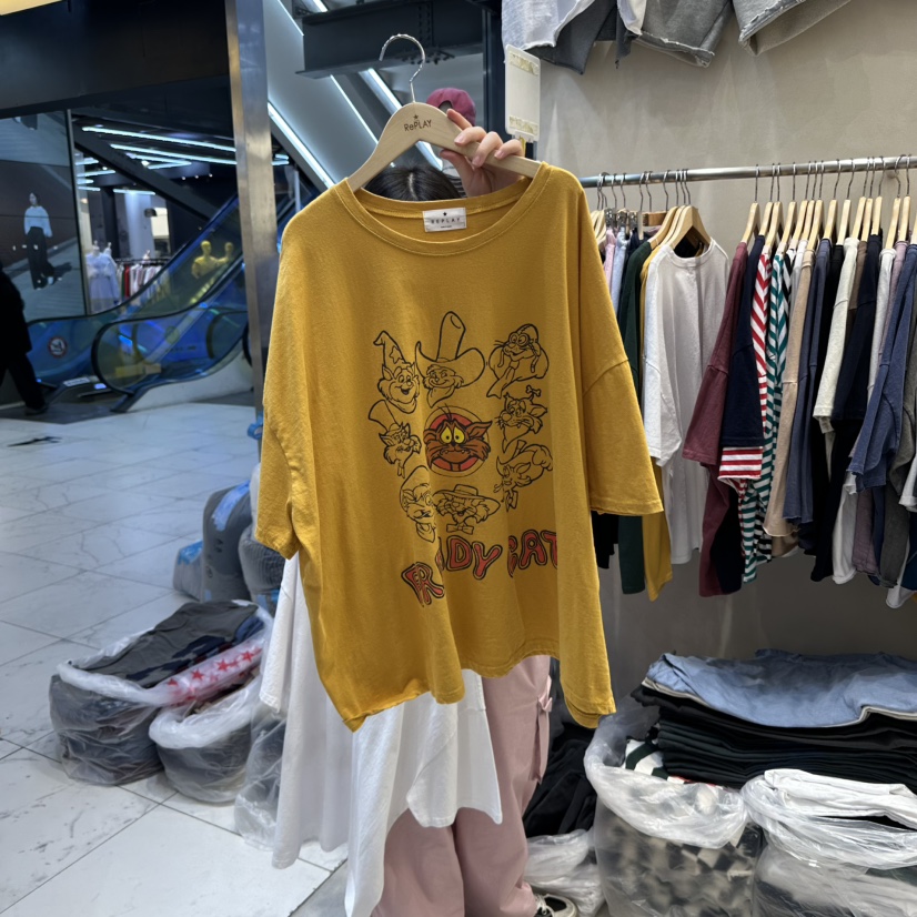 REPLAY韓國直郵㊣女裝新品熱賣休閑25春夏人氣推薦時尚T恤REPLAYT恤圖色2