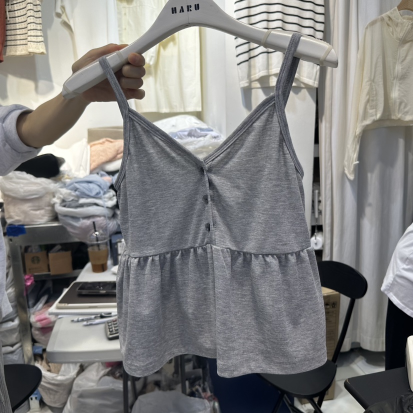 HARU直郵韓國代購㊣女裝新款推薦休閑25春夏時尚熱賣吊帶背心HARU吊帶/背心圖色2