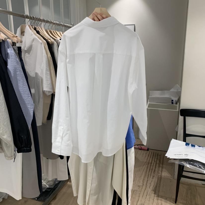 MONIQUE韓國直郵㊣女裝新品熱賣時尚推薦休閑襯衫蕾絲衫棉質MONIQUE襯衫/蕾絲衫