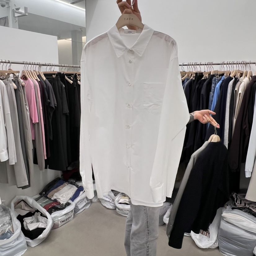 IDEE-A直郵韓國代購㊣女裝新品人氣休閑時尚25春夏襯衫蕾絲衫IDEE-A襯衫/蕾絲衫