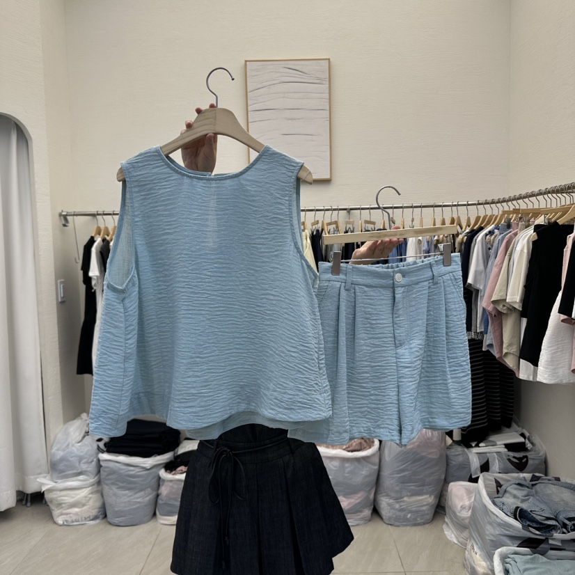 MILK TEA韓國㊣直郵東大門代購女裝新款休閑25春夏套裝兩件套RE:FRESH套裝