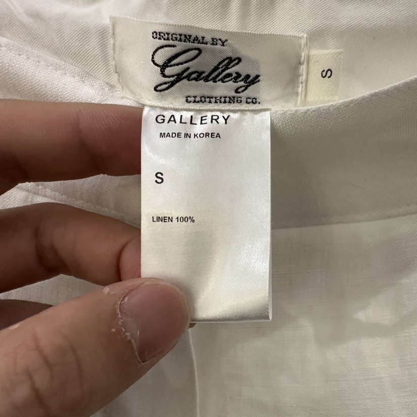GALLERY-P直郵韓國代購㊣女裝新款推薦時尚人氣套裝套裝亞麻GALLERY套裝