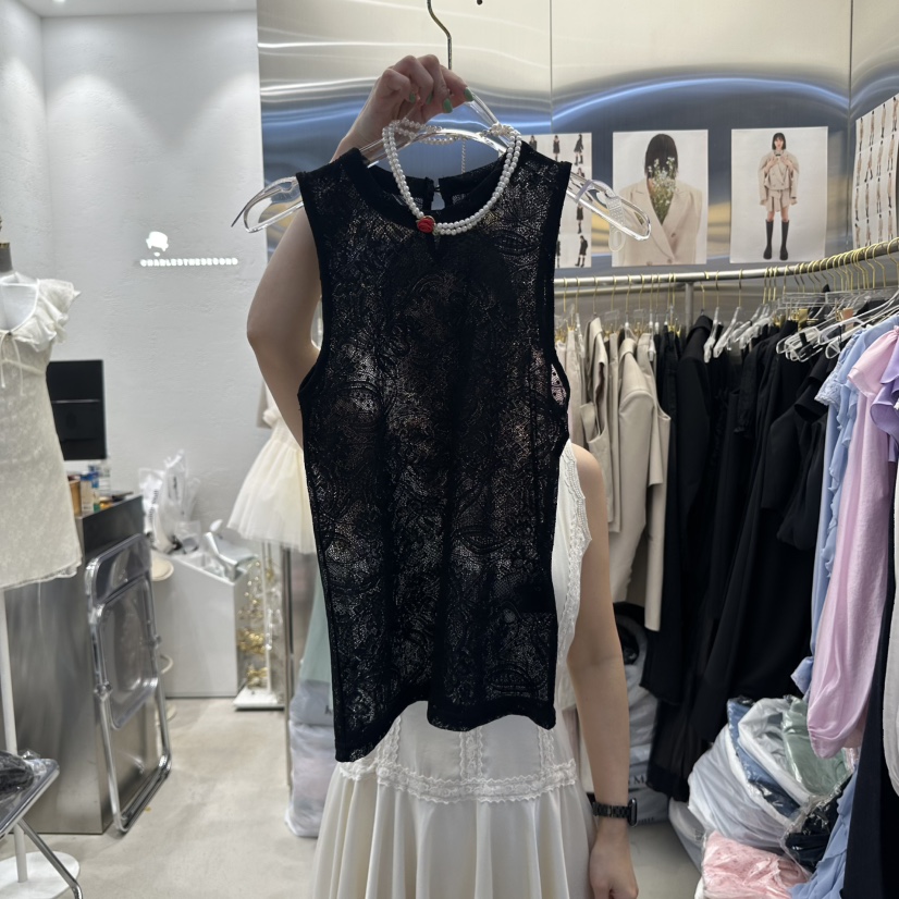 CHARLES THE SECOND韓國直郵㊣女裝新款25春夏人氣吊帶背心CHARLES THE SECOND/CHEAP-CHIC吊帶/背心圖色2