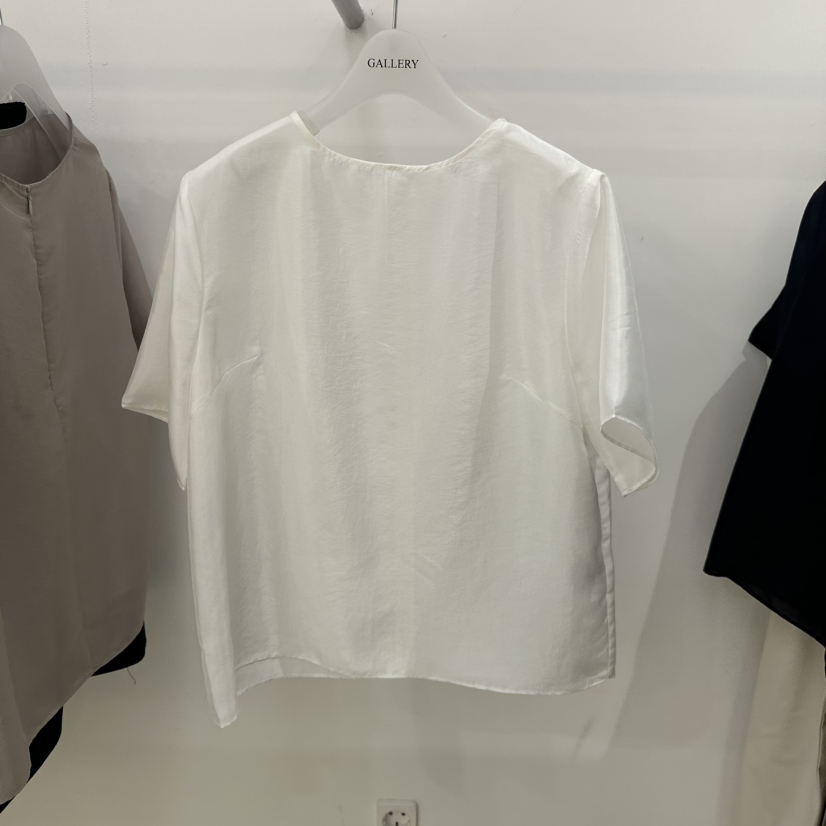 GALLERY-P直郵韓國代購㊣女裝新品熱賣25春夏時尚襯衫蕾絲衫GALLERY襯衫/蕾絲衫圖色2
