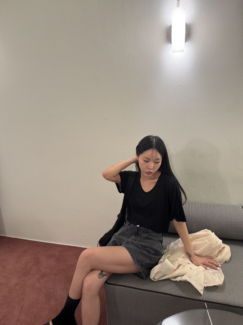 LIMLIMLIM韓國㊣直郵東大門代購女裝新品熱賣休閑推薦T恤亞麻LIM LIM LIMT恤