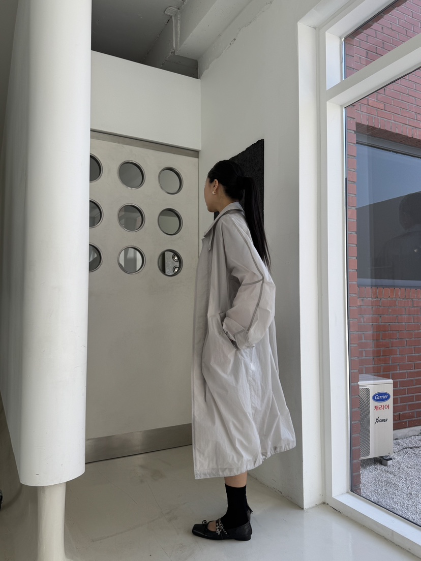 LIMLIMLIM韓國直郵㊣女裝新品時尚休閑推薦熱賣長款風衣長款LIM LIM LIM長款風衣