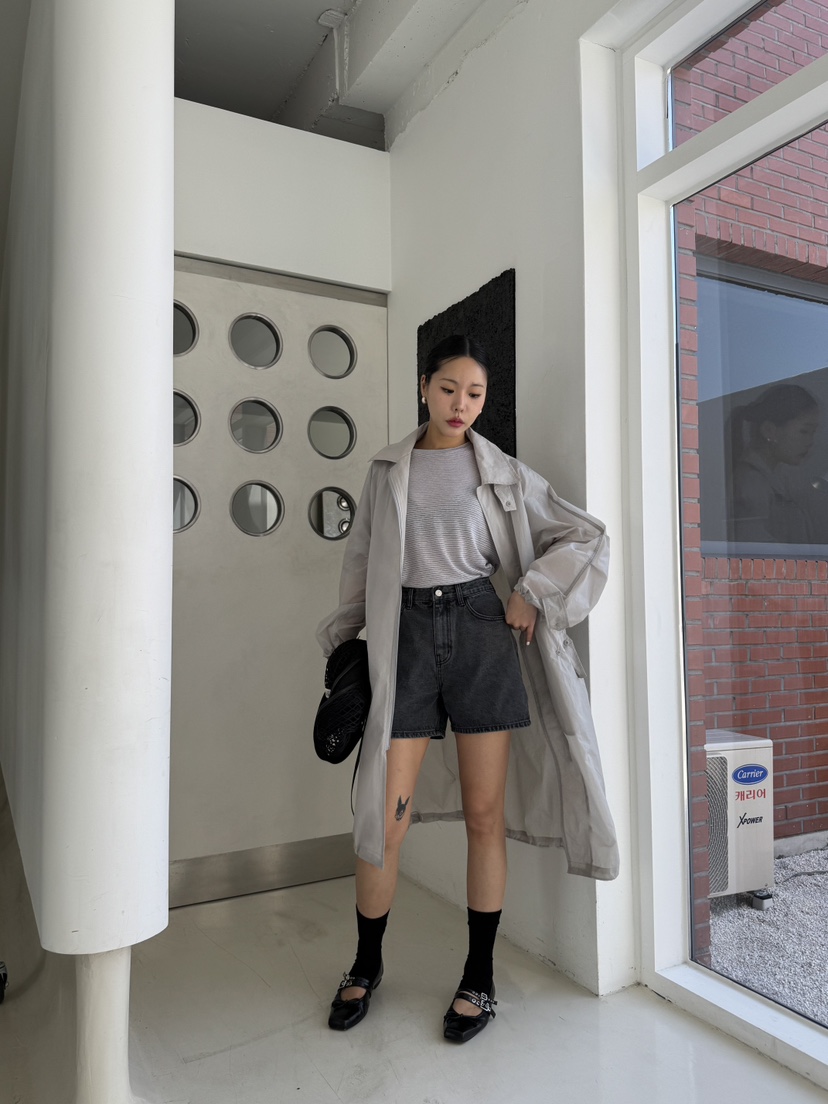 LIMLIMLIM韓國直郵㊣女裝新品時尚休閑推薦熱賣長款風衣長款LIM LIM LIM長款風衣