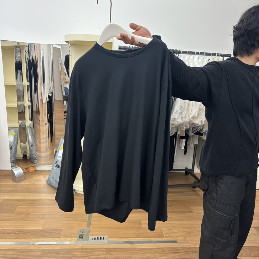 MYNAMEIS韓國直郵㊣女裝新品25春夏人氣休閑熱賣推薦長袖T恤MYNAMEIS長袖T恤圖色2