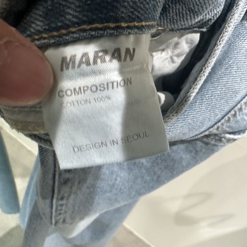 MARAN-P直郵韓國代購㊣女裝新品時尚25春夏休閑熱賣牛仔褲MARAN牛仔褲