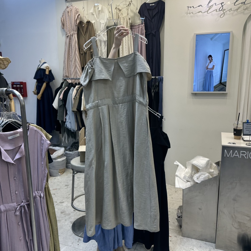 MARIGOLD直郵韓國代購㊣女裝新品推薦25春夏時尚人氣連衣裙MARIGOLD連衣裙